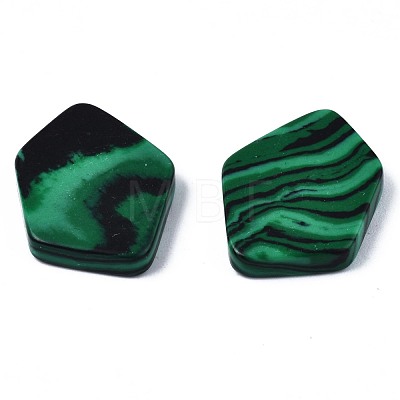 Synthetic Malachite Cabochons G-S359-323A-1