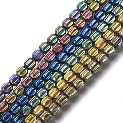 Electroplate Non-magnetic Synthetic Hematite Beads Strands G-S352-34-1