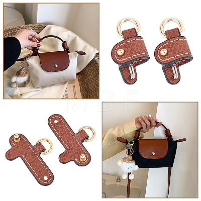 Microfiber Imitation Leather Undamaged Bag D Ring Connector PURS-WH0005-35KCG-01-1