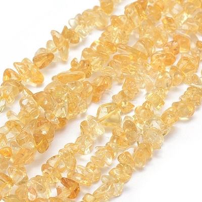 Natural Citrine Beads Strands G-P332-51-1