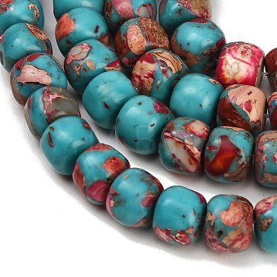 Dyed Synthetic Imperial Jasper Beads Strands GG-CBAA20A-03F-1