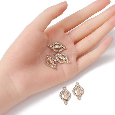 Religion Alloy Connector Charms with Crystal Rhinestone FIND-YW0003-47-1