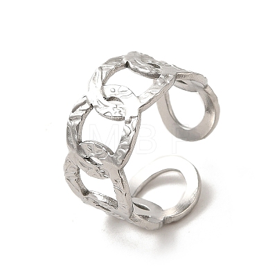 Non-Tarnish 201 Stainless Steel Finger Rings RJEW-H223-03P-07-1