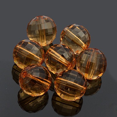 Transparent Acrylic Beads PL544Y-12-1