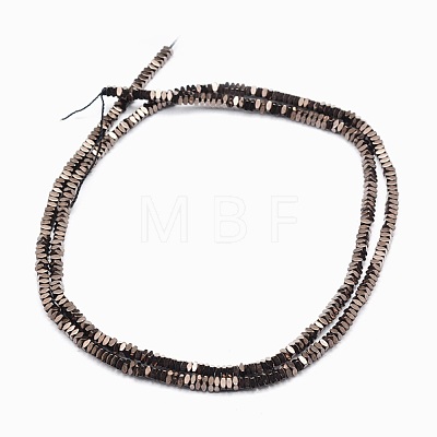 Electroplate Non-magnetic Synthetic Hematite Beads Strands G-L489-D08-1