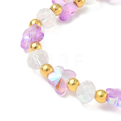 Glass Beaded Stretch Bracelets WGF21B9-05-1