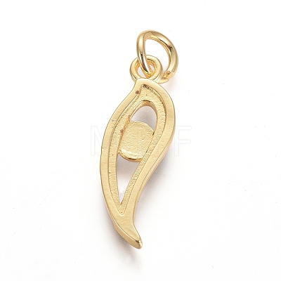 Golden Plated Brass Pendants KK-L190-007-1