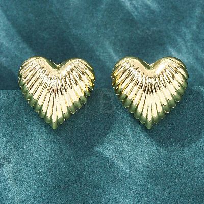 Brass Stud Earrings EJEW-Q015-18G-1