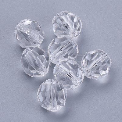 Transparent Acrylic Beads TACR-Q257-6mm-V01-1