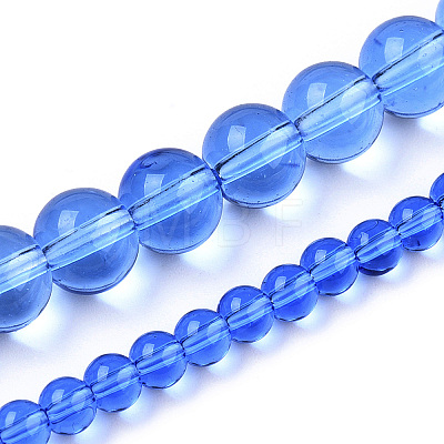 Transparent Glass Beads Strands GLAA-T032-T4mm-04-1