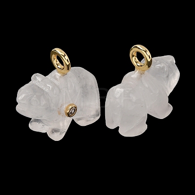 Natural Quartz Crystal Carved Pendants G-H357-02G-14-1