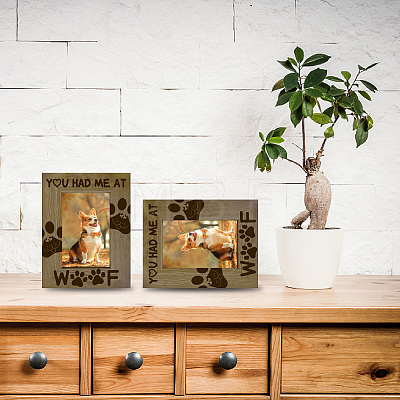 Natural Wood Photo Frames AJEW-WH0292-063-1