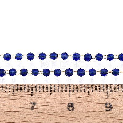 Handmade 304 Stainless Steel Faceted Round Link Chains CHS-N008-06G-01-1