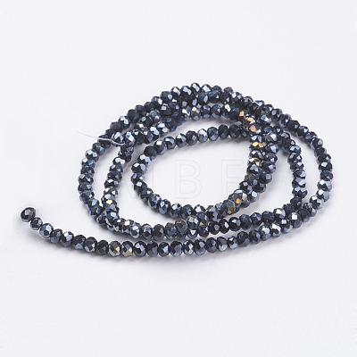 Electroplate Glass Beads Strands EGLA-R048-2mm-02-1