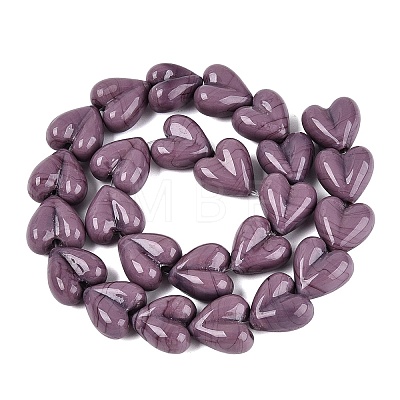 Handmade Lampwork Beads Strands LAMP-Q041-05D-1