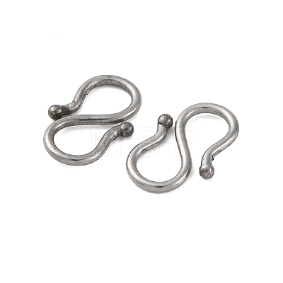 Non-Tarnish 304 Stainless Steel S-Hook Clasps STAS-R157-03P-1