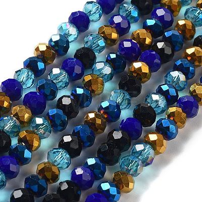 Glass Beads Strands EGLA-A034-M6mm-36-1