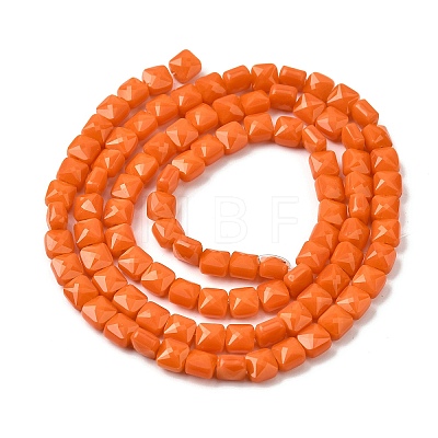 Opaque Glass Beads Strands GLAA-L050-C18-1