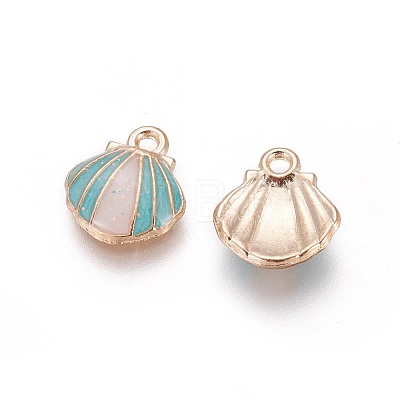 Alloy Enamel Charms PALLOY-F224-05G-01-1