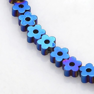 Electroplate Non-magnetic Synthetic Hematite Beads Strands G-J217D-M-1