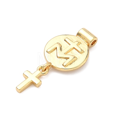 Religion Brass Pendants KK-H539-18G-06-1