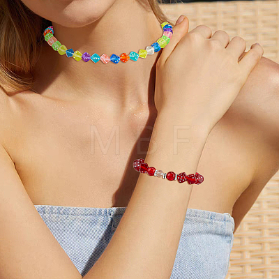 200Pcs Transparent Acrylic Beads FIND-DC0006-48-1