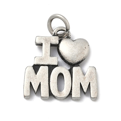 Mother's Day 304 Stainless Steel Pendants STAS-C171-01B-AS-1