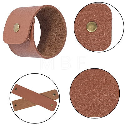8Pcs Imitation Leather Napkin Rings AJEW-CL0005-39-1