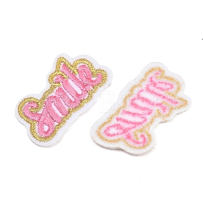 Polyester Computerized Embroidery Cloth Iron on Sew on Patches PATC-L001-07-1
