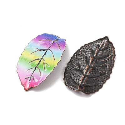 Rainbow Color Printed Iron Pendants RN-CBA3547-02D-1