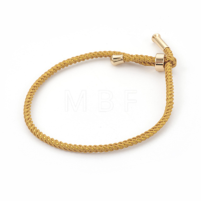 Couple Adjustable Nylon Cord Bracelets BJEW-F362-B-G-1