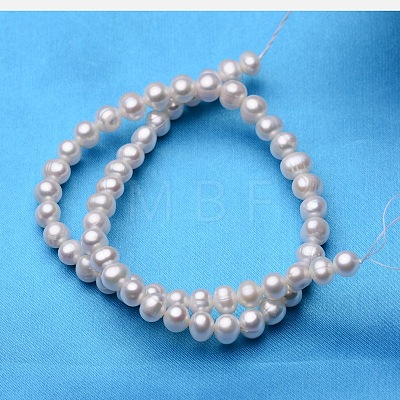 Potato Natural Cultured Freshwater Pearl Beads Strands PEAR-E007-7-8mm-AA-01-1