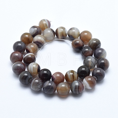 Natural Botswana Agate Beads Strands G-E483-11B-4mm-1