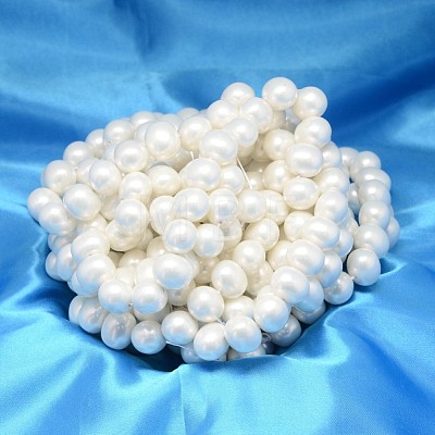 Oval Shell Pearl Bead Strands BSHE-L013-S-A013A-1