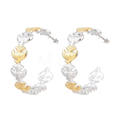 304 Stainless Steel Stud Earrings for Women SA-CBA45D5-29GP-1