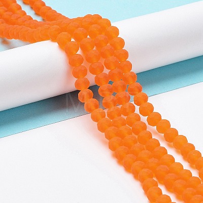 Transparent Glass Beads Strands X-EGLA-A034-T8mm-MD25-1