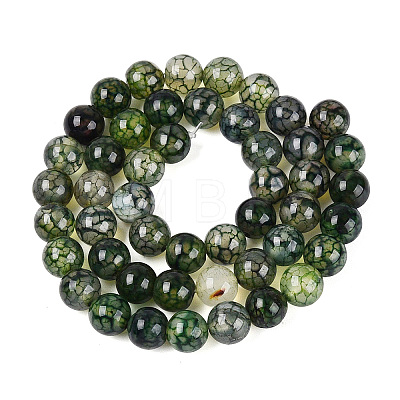 Natural Dragon Veins Agate Beads Strands G-Q948-81J-8MM-1