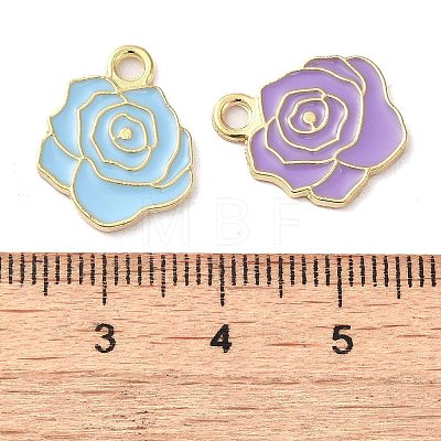 Alloy Enamel Pendants ENAM-Q507-06G-1