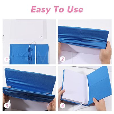 8Pcs 8 Colors Polyester Book Cover OFST-GL0001-07-1