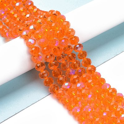 Electroplate Glass Beads Strands EGLA-A034-T4mm-L07-1