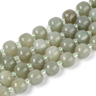Natural Hetian Jade Beads Strands G-N353-08A-01-1