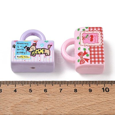 Printed Opaque Acrylic Beads AC-CBA6658-07-1