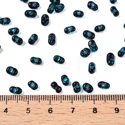 Picasso Spray Painted Glass Seed Beads SEED-T006-04-12-1