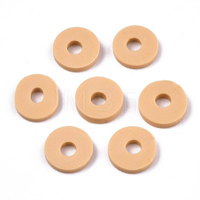 Handmade Polymer Clay Beads X-CLAY-Q251-6.0mm-32-1