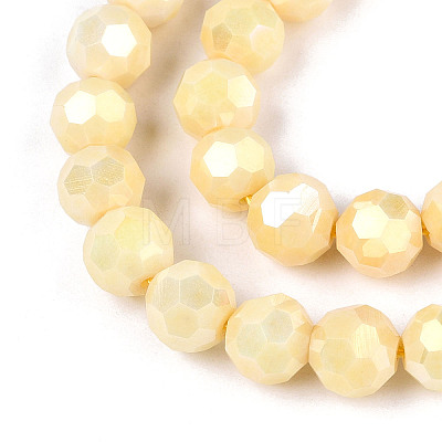 Anti-Tarnish Electroplate Glass Beads Strands EGLA-T021-10mm-15-13-1