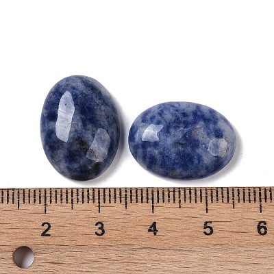 Natural Blue Spot Jasper Cabochons G-B080-01A-02-1