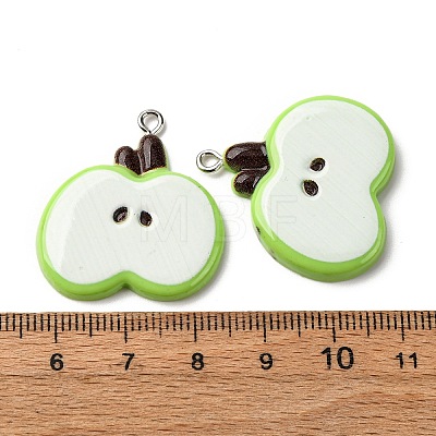 Opaque Resin Pendants RESI-I337-05P-B02-1