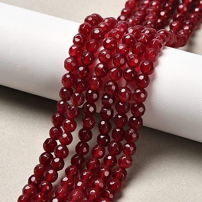 Natural White Jade Bead Strands X-G-R344-4mm-09-1
