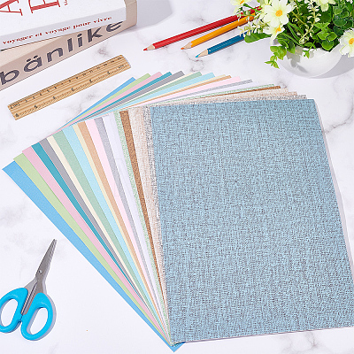 Olycraft 19 sheets 19 colors PVC Self-Adhesive Wall Stickers DIY-OC0010-69-1