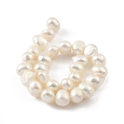 Natural Cultured Freshwater Pearl Beads Strands PEAR-A006-07E-1